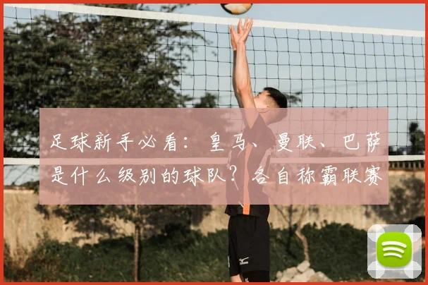 足球新手必看：皇马、曼联、巴萨是什么级别的球队？各自称霸联赛揭秘